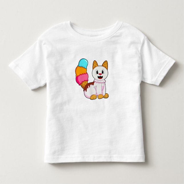 Camiseta De Bebé Cat with Popsicle (Anverso)
