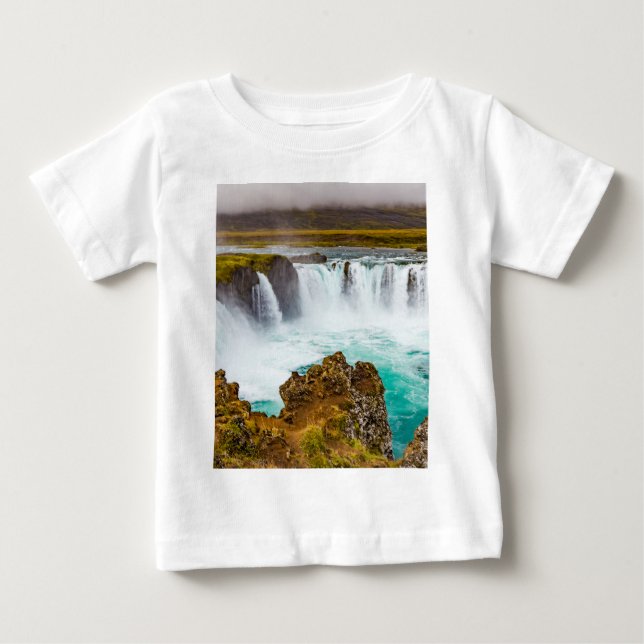 Camiseta De Bebé Catarata de Godafoss, Islandia (Anverso)