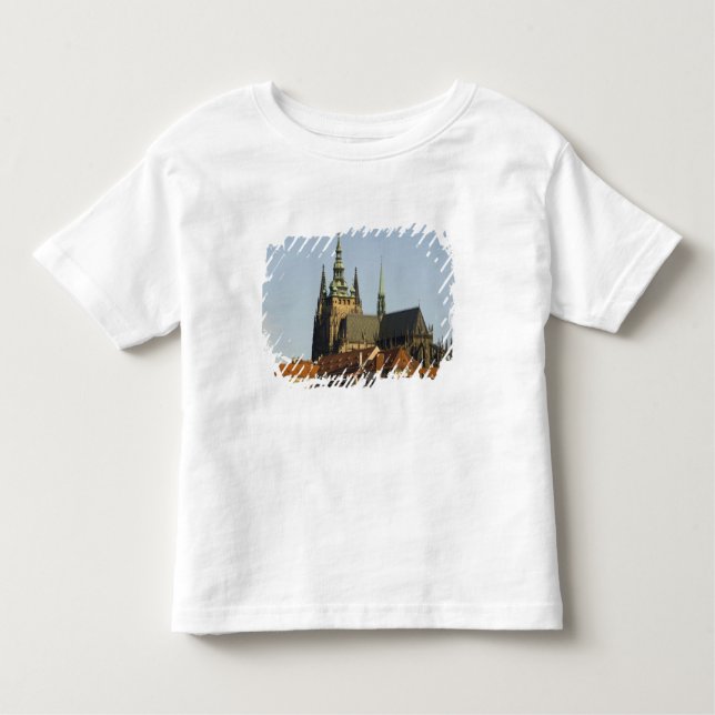 Camiseta De Bebé Catedral de San Vitus y Castillo de Praga, uno de  (Anverso)