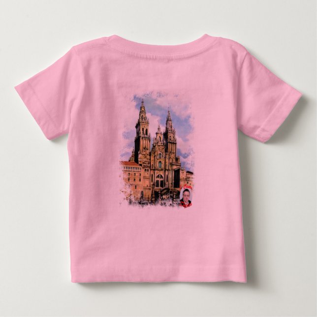 Camiseta De Bebé Catedral de Santiago de Compostela (A Coruña) (Reverso)