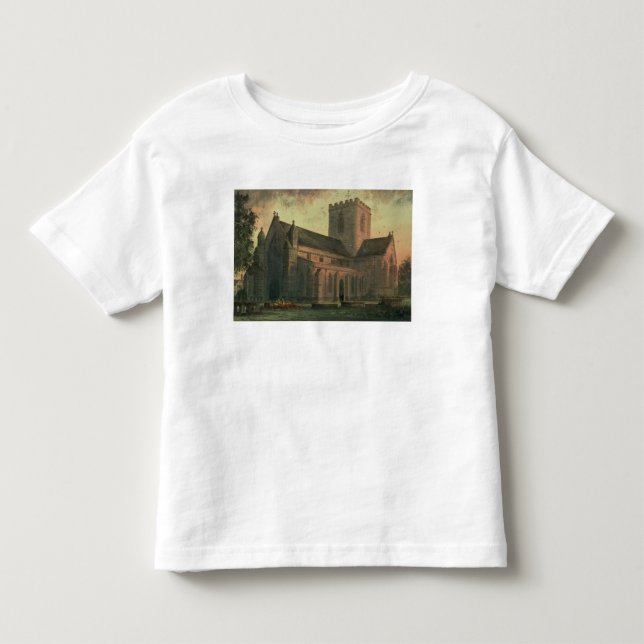 Camiseta De Bebé Catedral del St. Asaph, visión desde el sudoeste (Anverso)