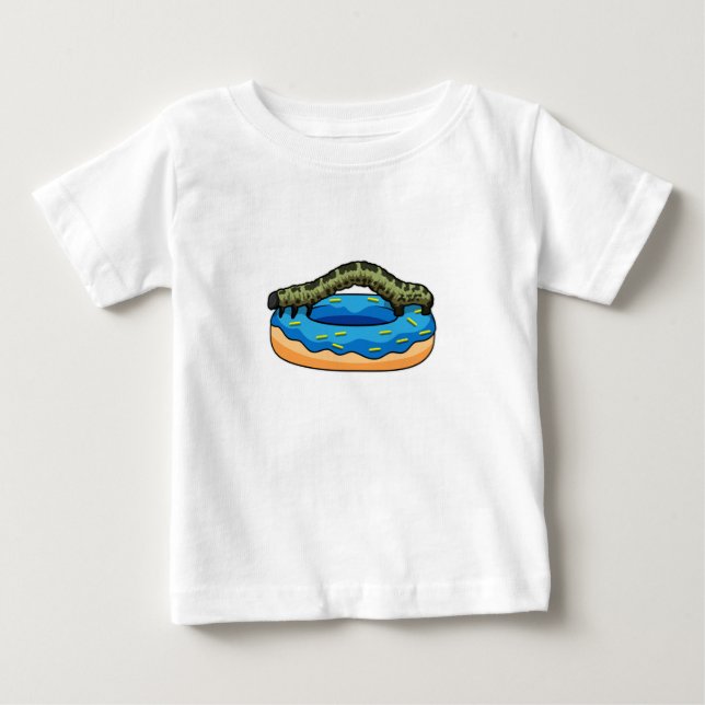 Camiseta De Bebé Caterpillar con Donut (Anverso)