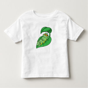 Camiseta De Bebé Caterpillar con hoja