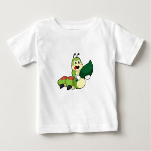 Camiseta De Bebé Caterpillar con hoja