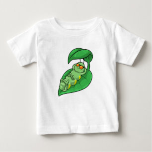 Camiseta De Bebé Caterpillar con hoja