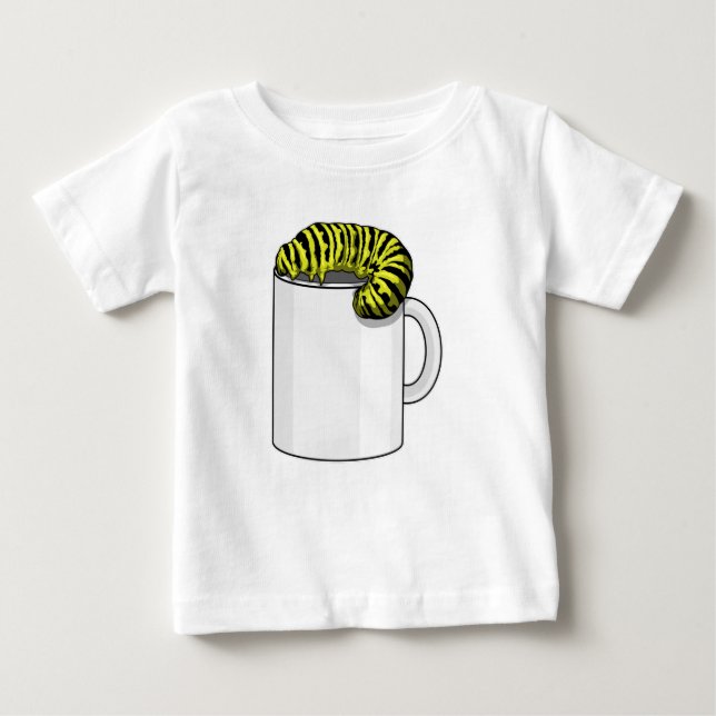 Camiseta De Bebé Caterpillar con Mug (Anverso)