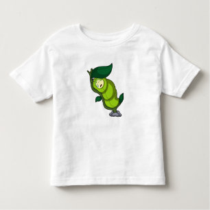 Camiseta De Bebé Caterpillar en el sueño con hoja