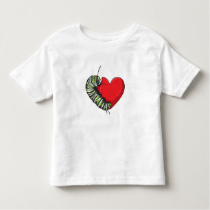 Camiseta De Bebé Caterpillar Love Heart