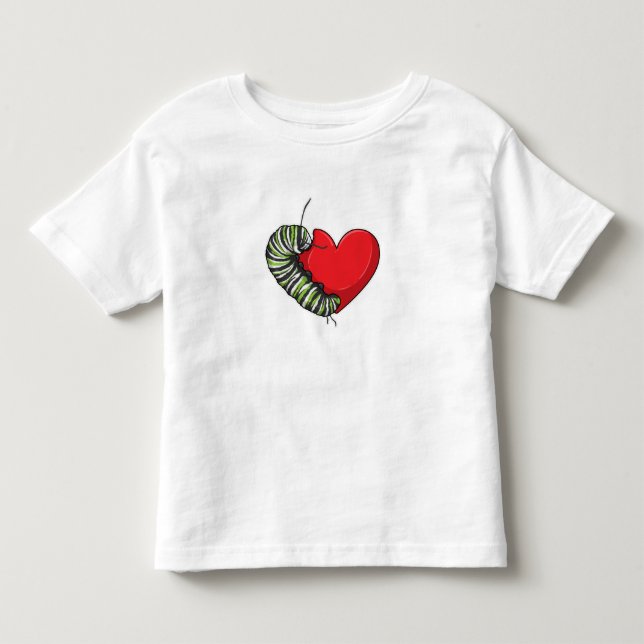 Camiseta De Bebé Caterpillar Love Heart (Anverso)