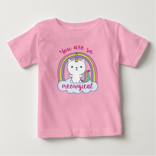 Camiseta De Bebé Caticorno unicornio meowgico 