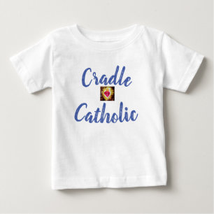 Camiseta De Bebé Católica de cuna personalizada