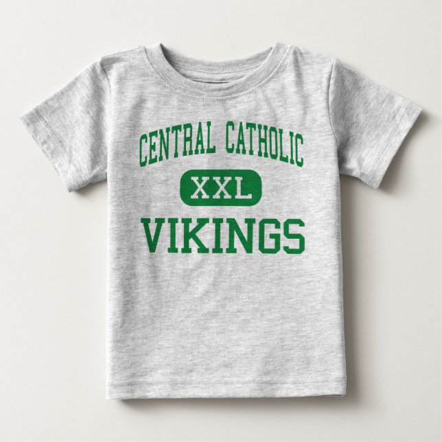 Camiseta De Bebé Católico central - Vikingos - alto - Allentown (Anverso)