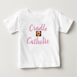Camiseta De Bebé Católico Cuna Personalizado