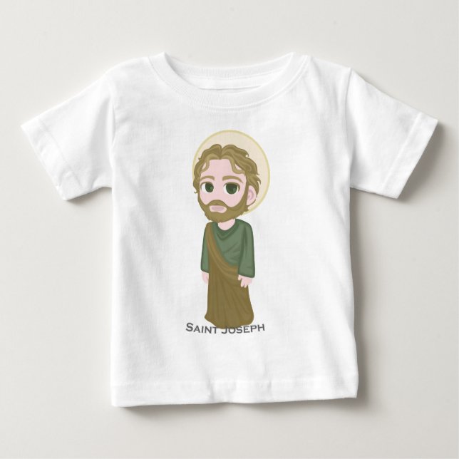 Camiseta De Bebé Católico de San José (Anverso)