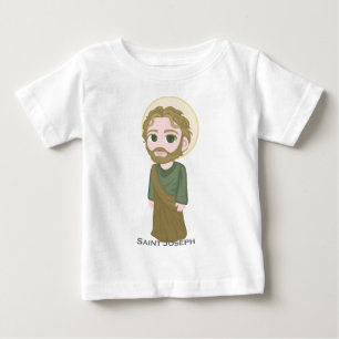 Camiseta De Bebé Católico lindo de San José