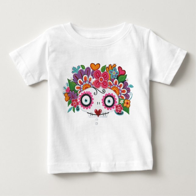 Camiseta De Bebé Catrina Skelly (Anverso)
