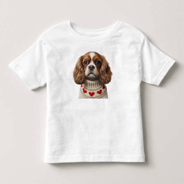 Camiseta De Bebé Cavalier corazón de amor (Anverso)