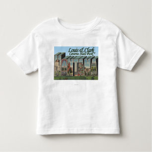 Camiseta De Bebé Cavernas parque, Montana de Louis y de Clark
