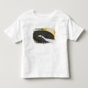 Camiseta De Bebé Caviar negro y una cuchara de nácar para