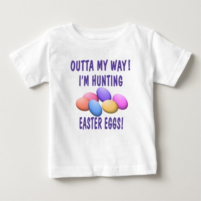 Camiseta De Bebé Caza de huevos de Pascua (Anverso)