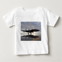 Camiseta De Bebé Caza de Reacción Sobre Mares