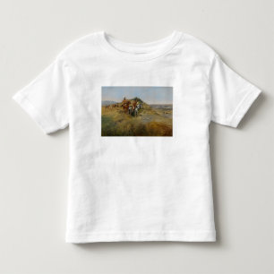 Camiseta De Bebé Caza del búfalo, 1891 (aceite en lona)