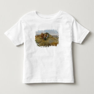 Camiseta De Bebé Caza del búfalo, 1891 (aceite en lona)