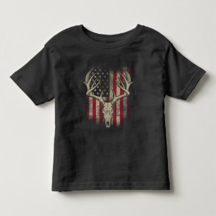 Camiseta De Bebé Cazador de cráneos de ciervos norteamericanos caza