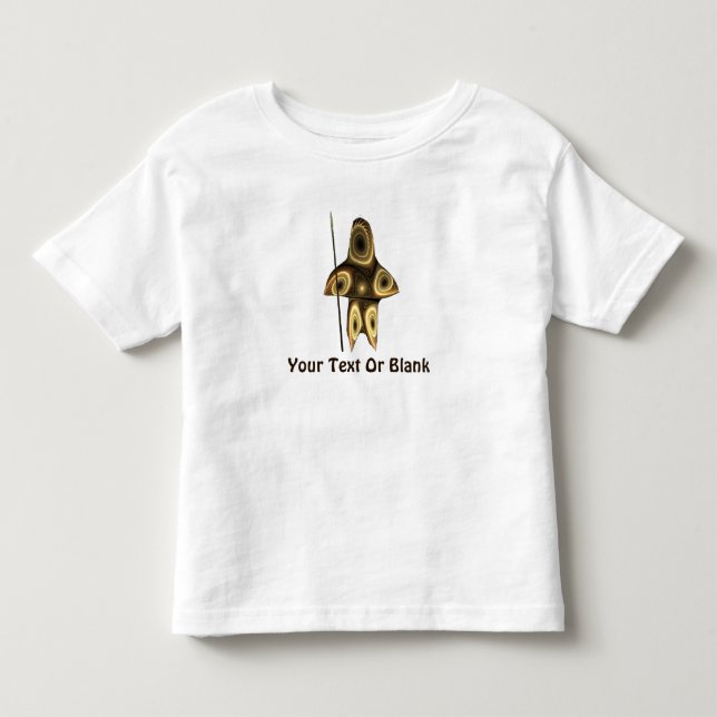 Camiseta De Bebé Cazador inuit fractal (Anverso)