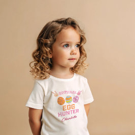 Camiseta De Bebé Cazador Oficial de Huevos de Pascua Nombre de Niño