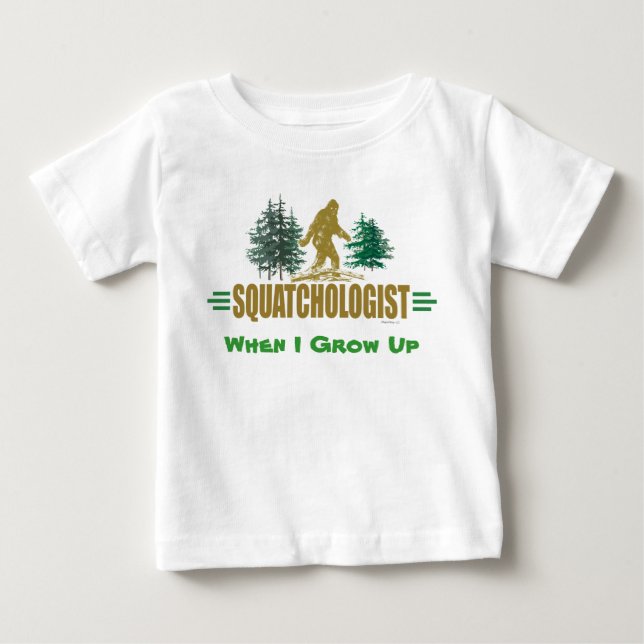 Camiseta De Bebé Cazador satquatch gracioso (Anverso)