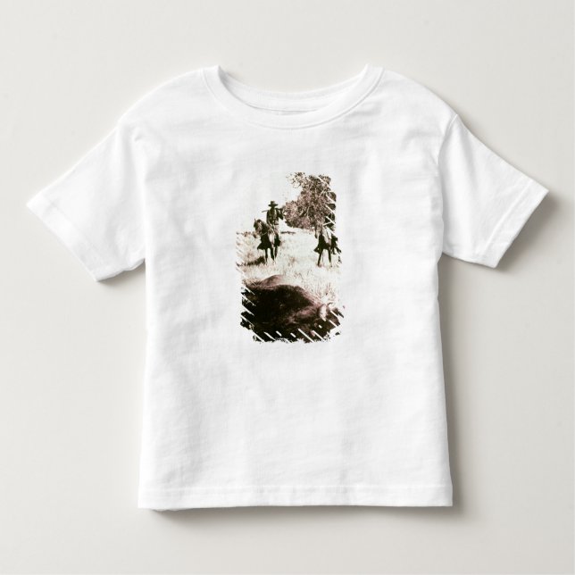 Camiseta De Bebé Cazadores del bisonte americano (foto de b/w) (Anverso)