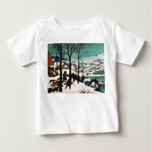 Camiseta De Bebé Cazadores en el paisaje de la nieve Pieter Bruegel