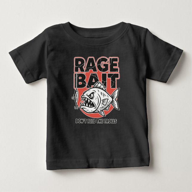 Camiseta De Bebé Ceba de Ira, No Alimentes a los Trolls (Anverso)