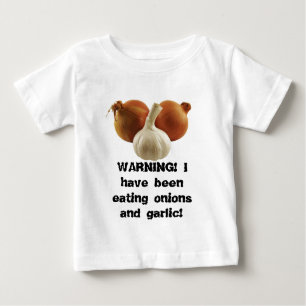 Camiseta De Bebé Cebollas y ajo