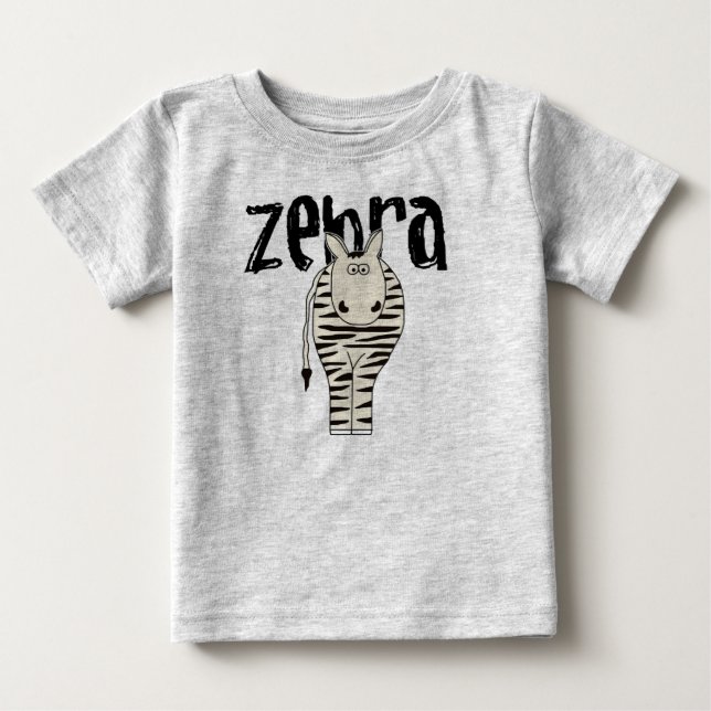 Camiseta De Bebé Cebra (Anverso)