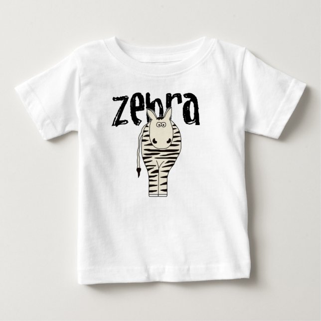 Camiseta De Bebé Cebra (Anverso)