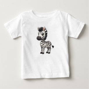 Camiseta De Bebé Cebra Cuta