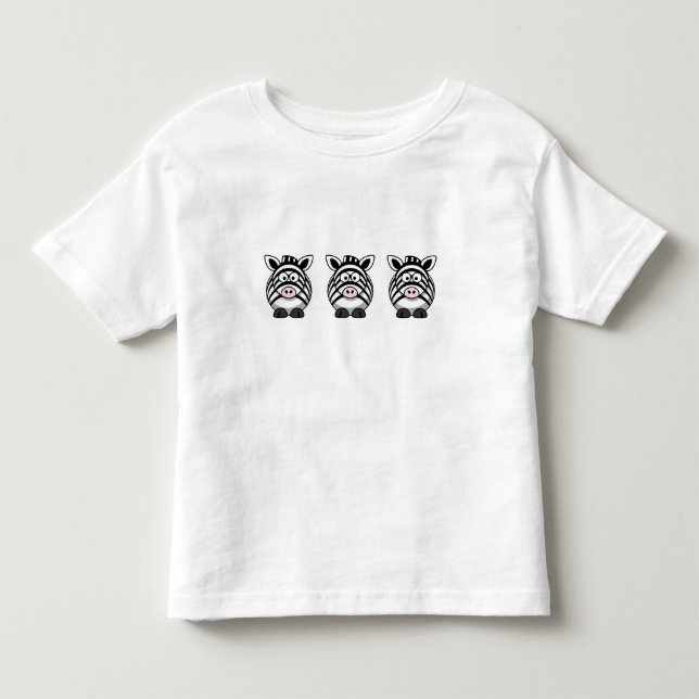 Camiseta De Bebé Cebra Cuta (Anverso)
