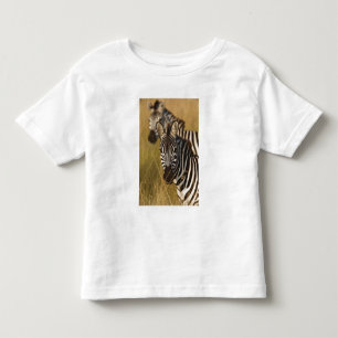 Camiseta De Bebé Cebra de Burchell en hierba alta de verano, Masai