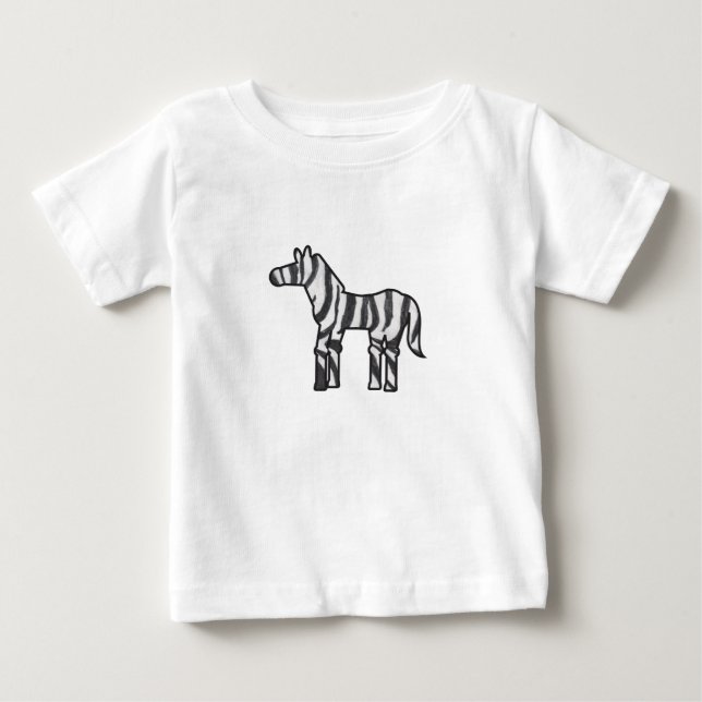 Camiseta De Bebé Cebra de cosa silvestre (Anverso)