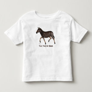 Camiseta De Bebé Cebra de punto de polka