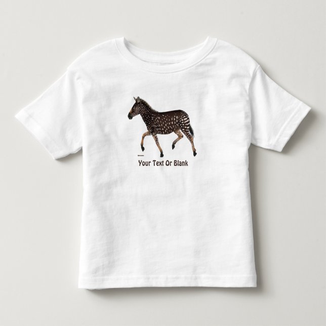 Camiseta De Bebé Cebra de punto de polka (Anverso)