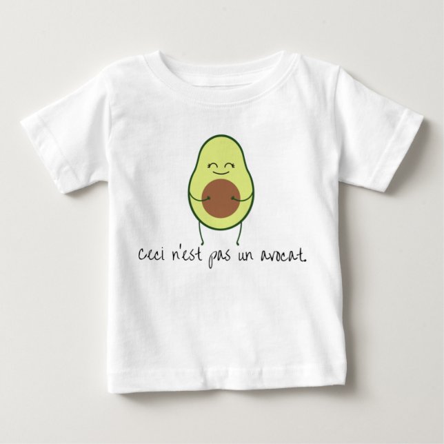 Camiseta De Bebé Ceci n'est pas un avocat (Anverso)