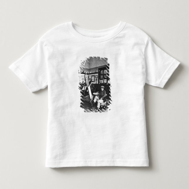 Camiseta De Bebé Cecil Aldin en su estudio (Anverso)