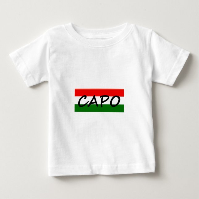 Camiseta De Bebé ¡CEJA, medios BOSS de la ceja! en italiano y (Anverso)