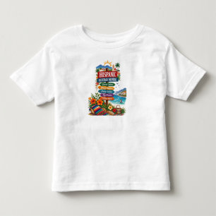Camiseta De Bebé Celebración Costera del Mes de la Herencia Hispana