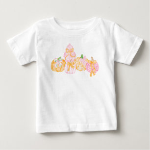 Camiseta De Bebé Celebración de Acción de Gracias con Calabaza y La