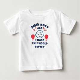 Camiseta De Bebé Celebración de los 100 días del bebé |100 días Bab