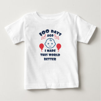 Camiseta De Bebé Celebración de los 100 días del bebé |100 días Bab